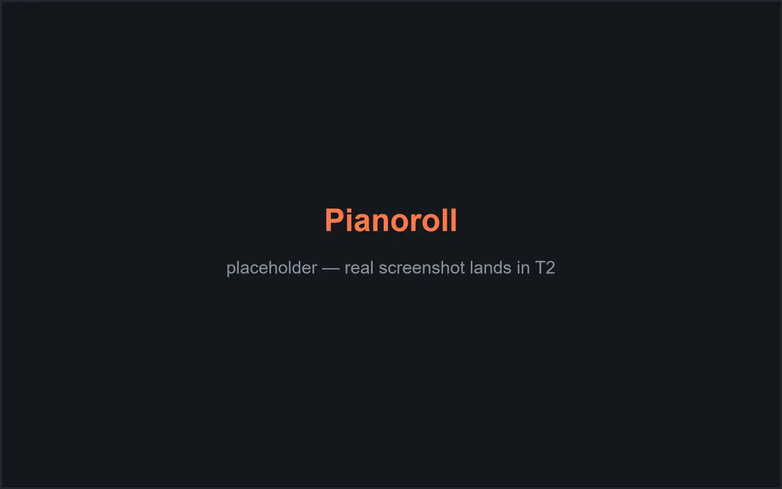 The Pianoroll page with notes on an 88-row grid and per-bar chord choices below